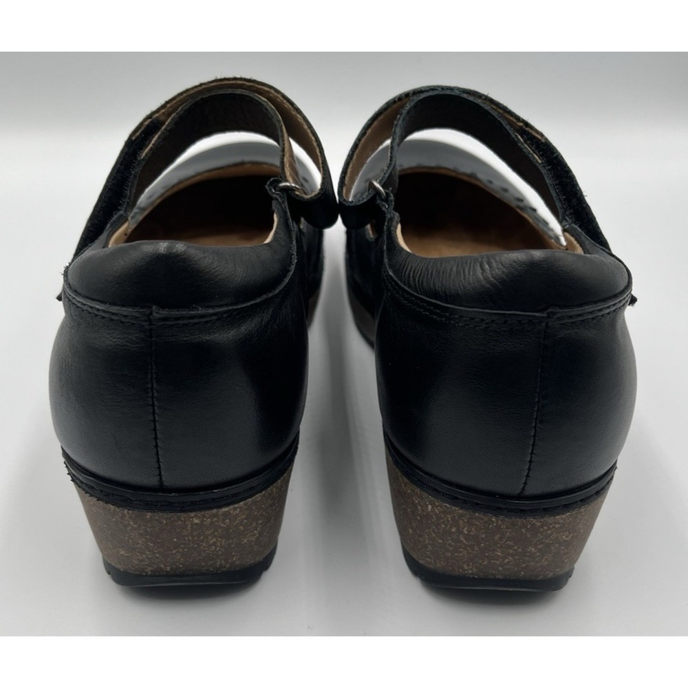 Earth Kalece Black Leather Mary Jane Shoes Womens 8W Comfort Round Toe Casual - Picture 11 of 13